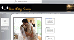 Desktop Screenshot of dreamweddingceremony.com