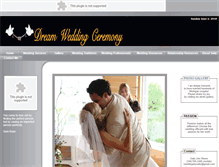 Tablet Screenshot of dreamweddingceremony.com